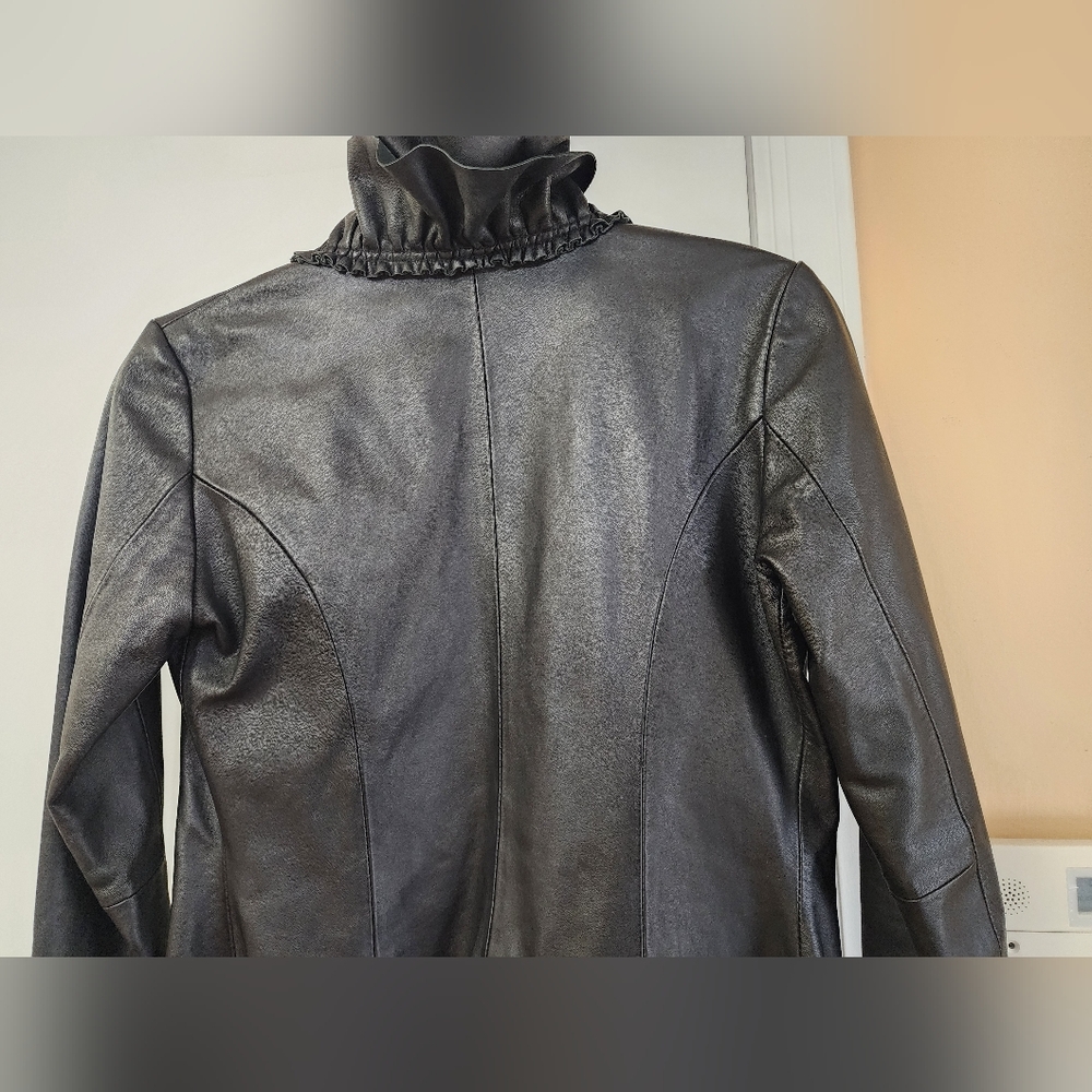 hart moon star lam skin leather jacket Size S - Picture 2 of 7